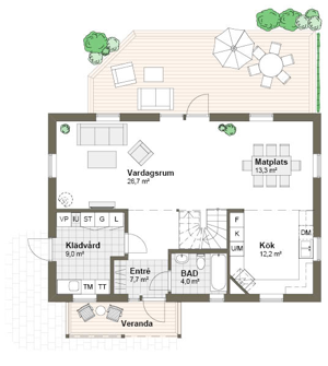 Planlösning entréplan V00010
