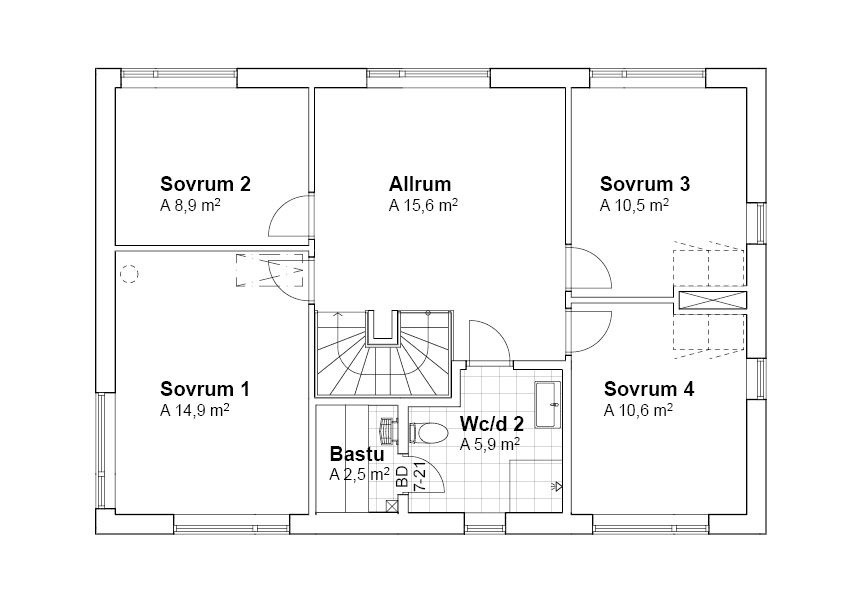 Planlösning V19009 Plan 2