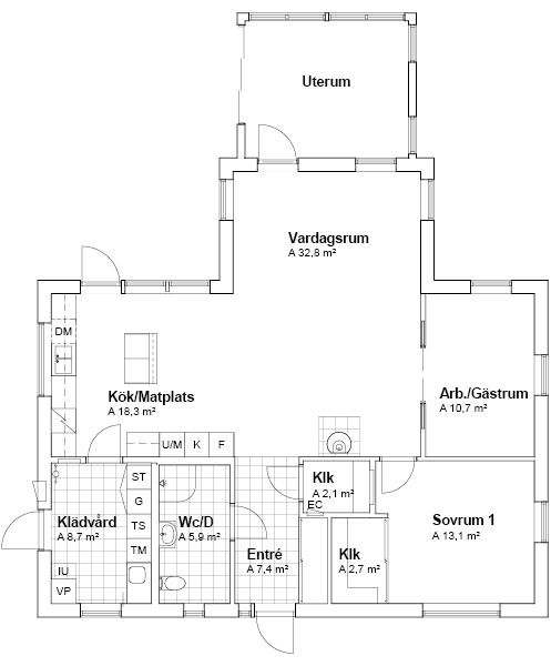 Planlösning V14025 Varbergshus
