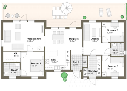 Planlösning M/T Villa Lindholmen