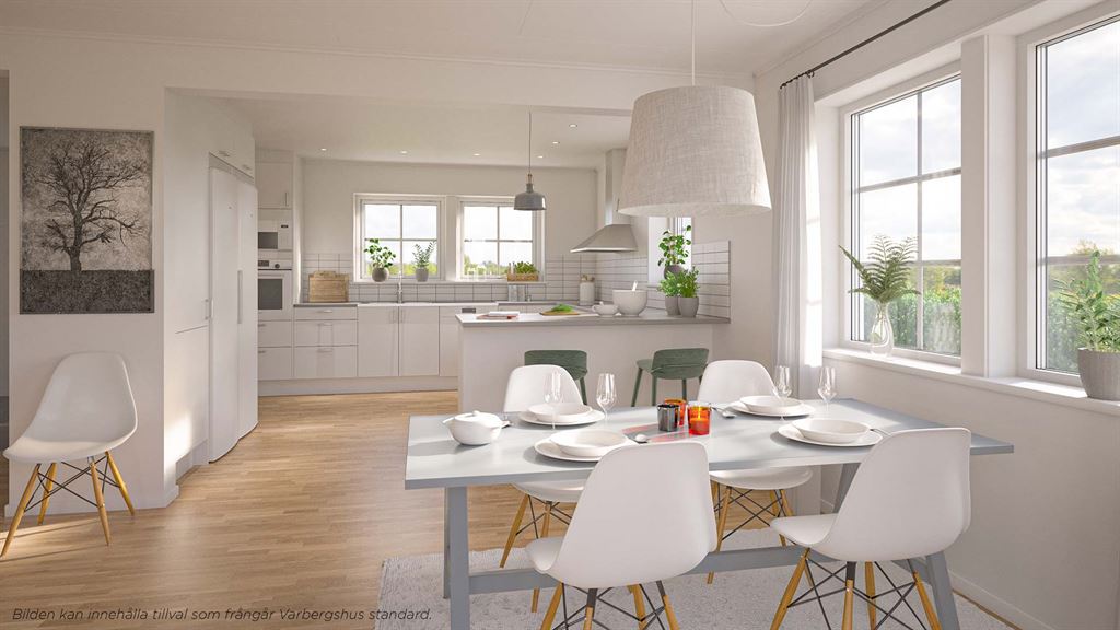Visualisering av köket i Villa Saltö