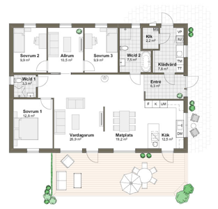  Planlösning M Villa Solviken