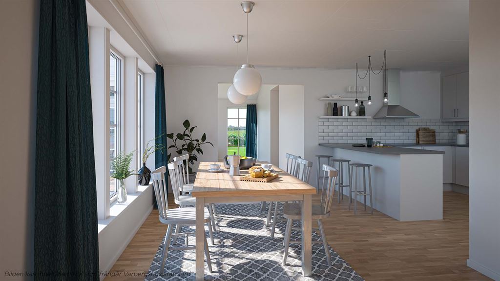 Visualisering av köket i Villa Grimsholmen