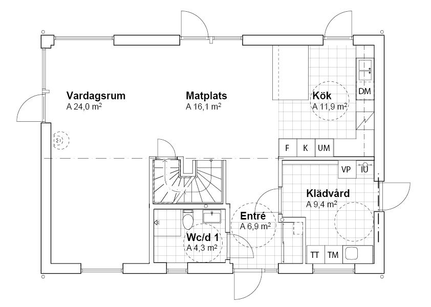 Planlösning V19009 Plan 1